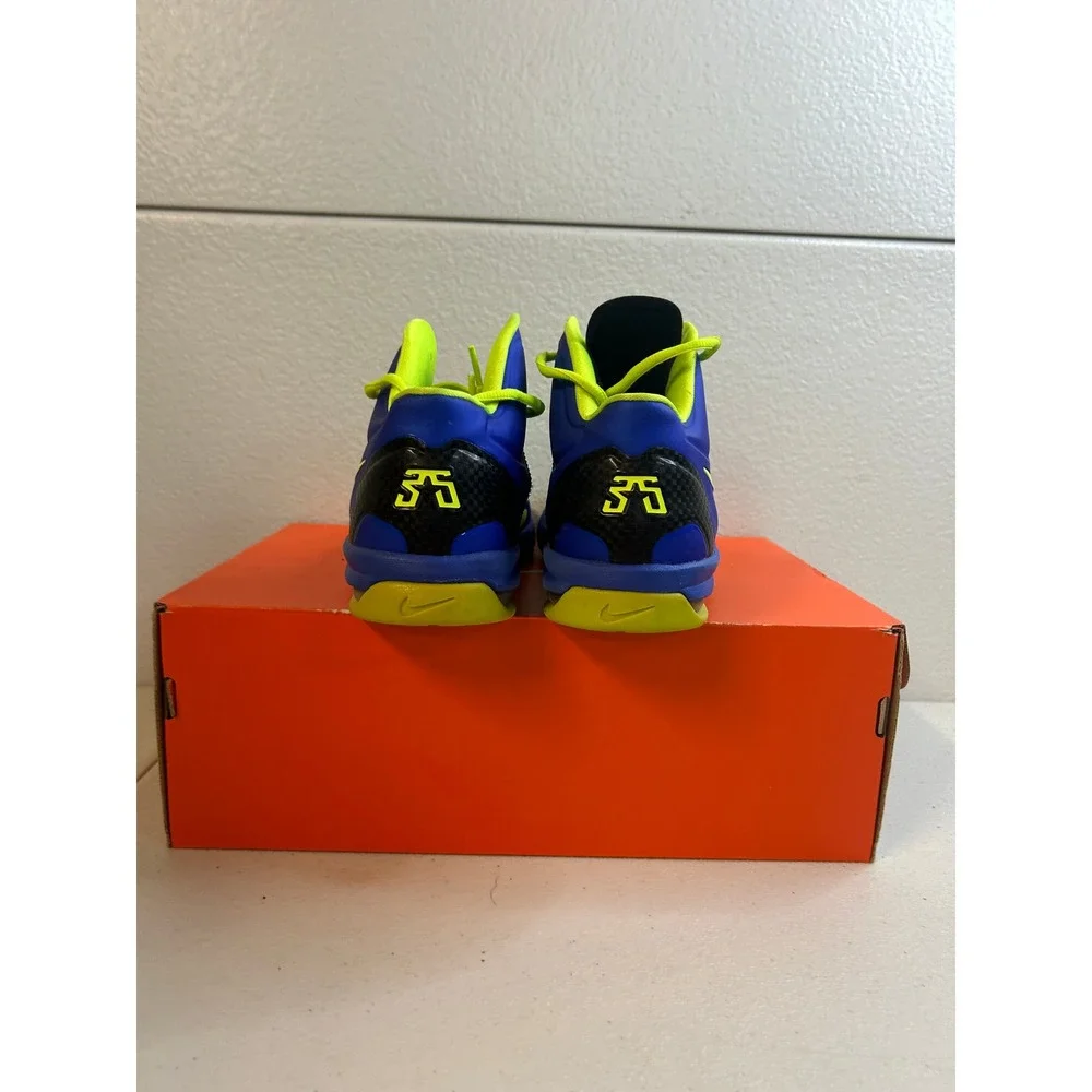Nike KD V Hyper Blue Volt Basketball Shoes Kids Size 7Y Kevin Durant #2451